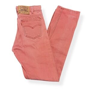 VTG Levis 505 Jeans Mens 29x34 Faded Red 90s Made in USA Orange Tab Straight Leg